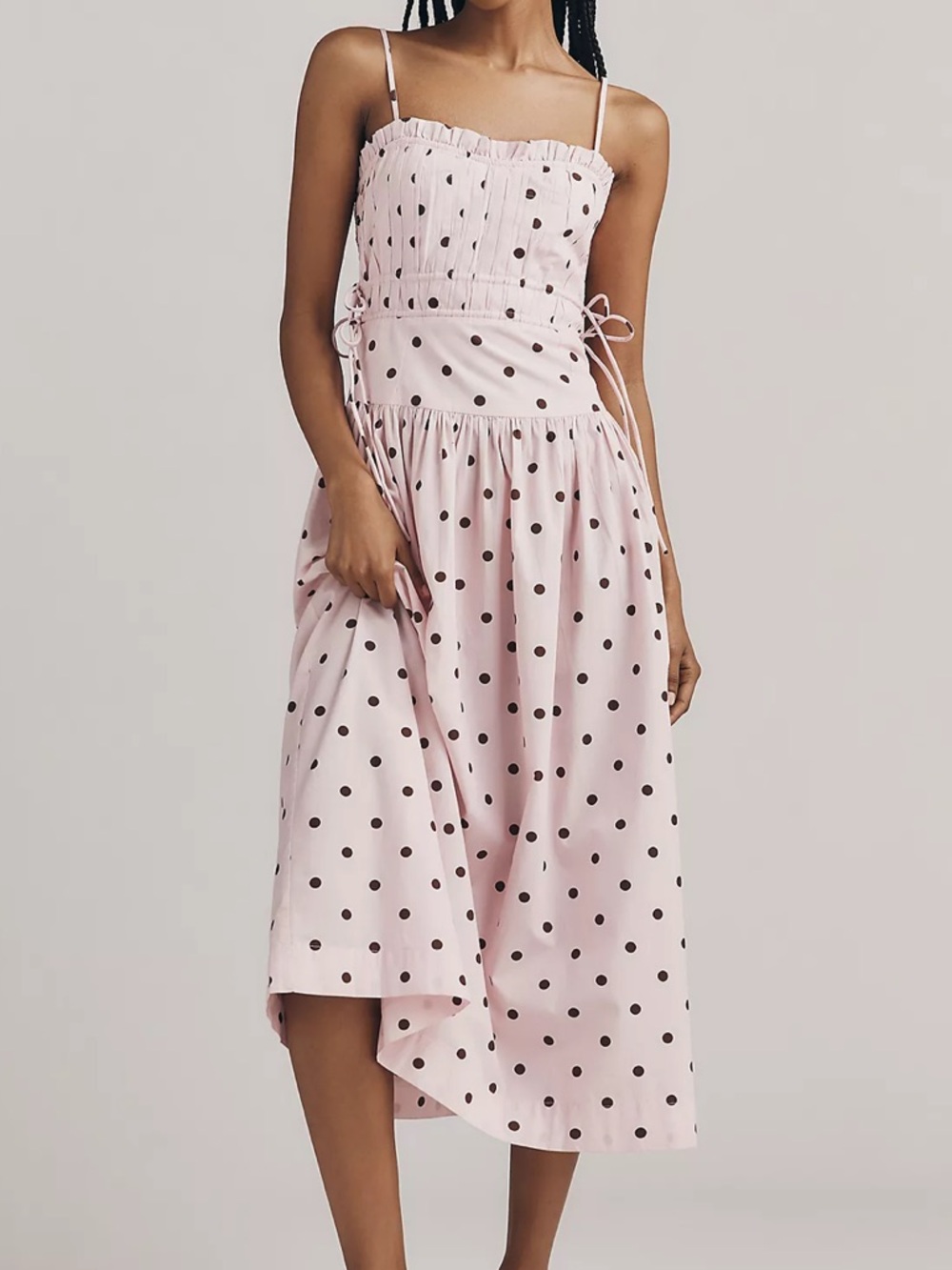 Damson Madder Polka Dot Midi Dress